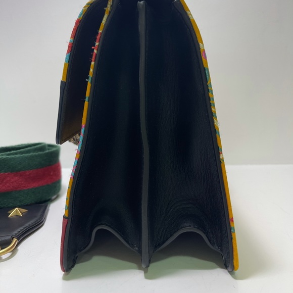 Gucci Satin Calfskin Bamboo Tokyo Print Medium Dionysus Top Handle Bag - Picture 6 of 13